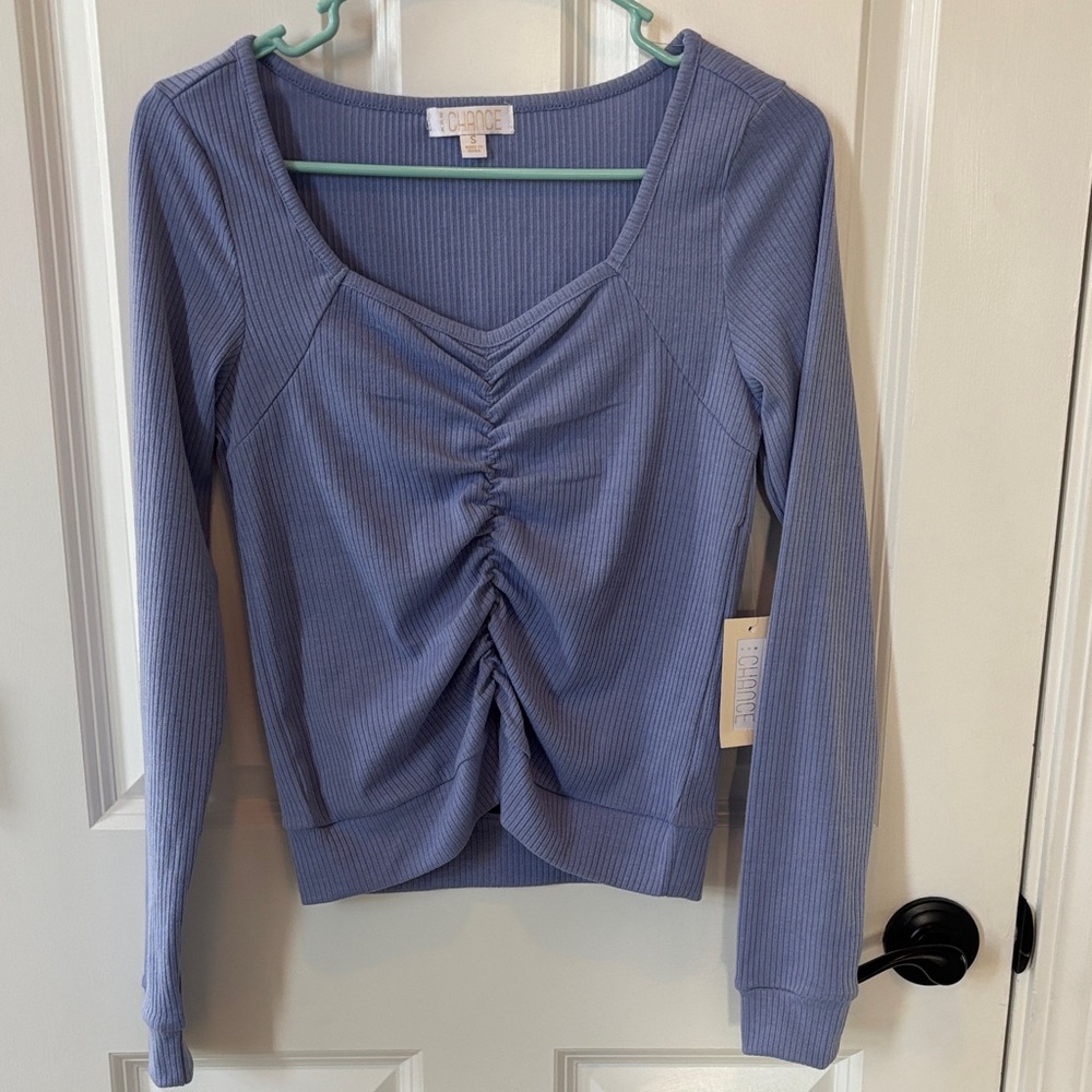 Eloquii Women's Lavender Ruched Blouse